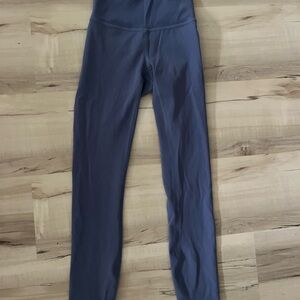 Lululemon Athletica Blue Leggings High-Waisted wunder under